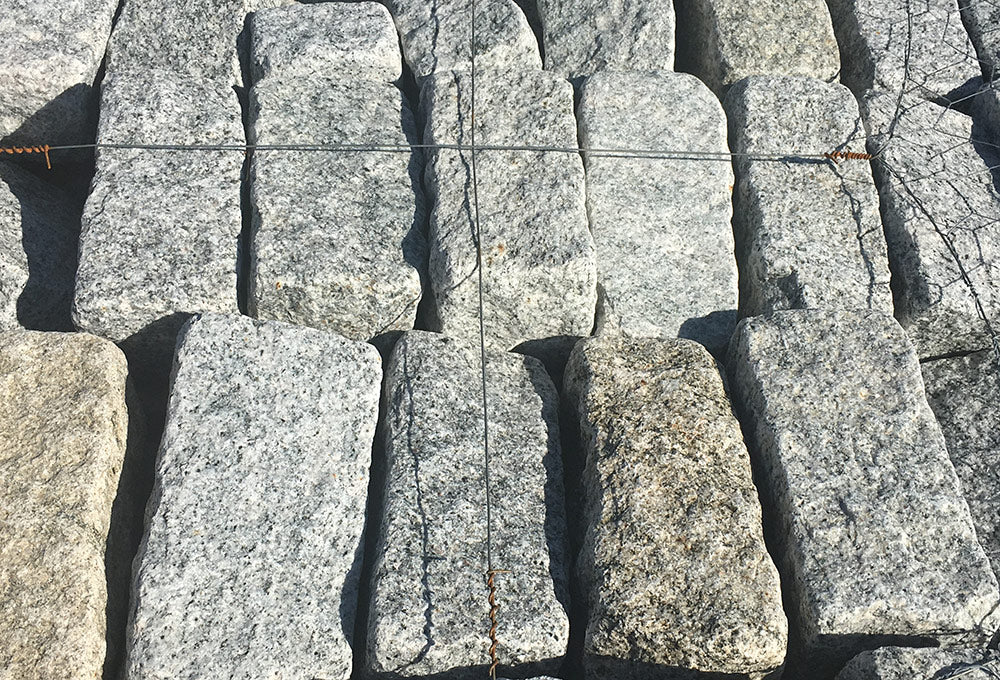 Granite Block Triangular Granite Blocks - Greco's Landscaping supplies